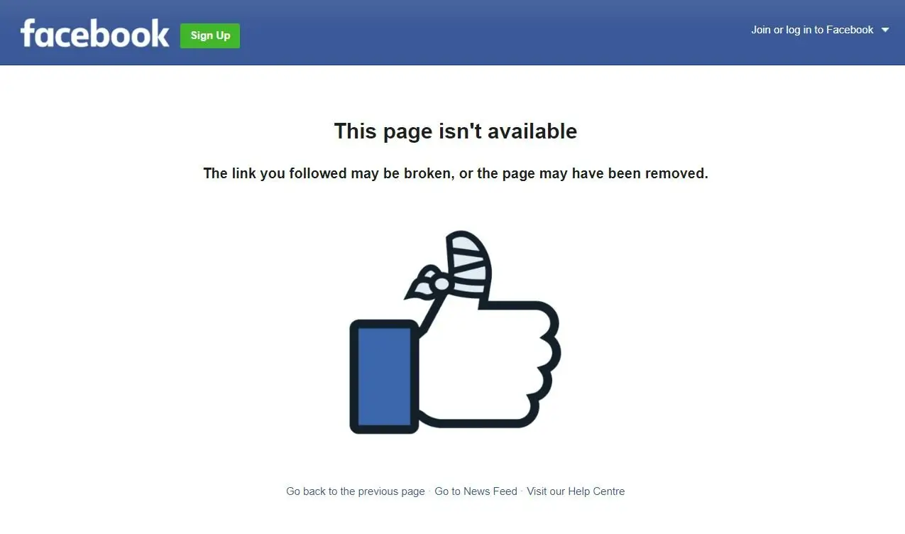 Възстановяване на Facebook страница